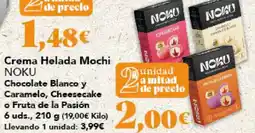 Gadis NOKU Crema Helada Mochi Chocolate Blanco y Caramelo, Cheesecake o Fruta de la Pasión oferta