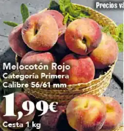 Gadis Melocotón Rojo Categoría Primera Calibre 56/61 mm oferta