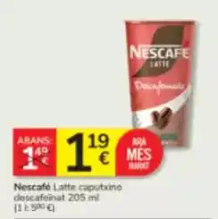 Consum Nescafé - latte caputxino descafeinat oferta