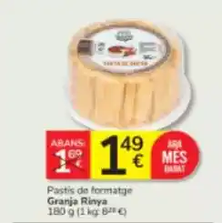 Consum Granja riña - pastis de formatge oferta