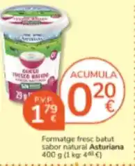 Consum Central lechera asturiana - formatge fresc batut sabor natural oferta