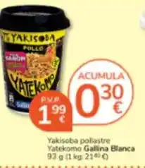 Gallina blanca - yakisoba pollastre yatekomo