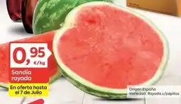 Suma Supermercados Sandia rayada oferta