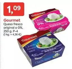 Suma Supermercados Gourmet - queso fresco original o 0% oferta