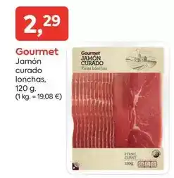 Suma Supermercados Gourmet - jamon curado lonchas oferta