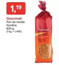 Suma Supermercados Gourmet - pan de molde familiar oferta