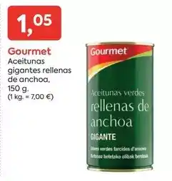 Suma Supermercados Gourmet - aceitunas gigantes rellenas de anchoa oferta