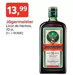 Suma Supermercados Jagermeister - licor de hierbas oferta