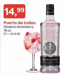 Suma Supermercados Puerto de indias - ginebra strawberry oferta