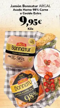 Gadis ARGAL Jamón Bonnatur Asado Horno 98% Carne o Cocido Extra oferta