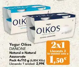 Gadis DANONE Yogur Oikos Natural o Natural Azucarado oferta