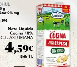 Gadis C.L. ASTURIANA Nata Líquida Cocina 18% oferta