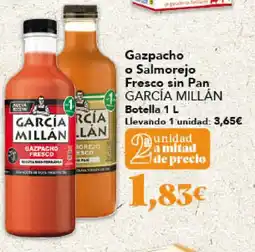 Gadis GARCÍA MILLÁN Gazpacho o Salmorejo Fresco sin Pan oferta