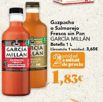 Gadis GARCÍA MILLÁN Gazpacho o Salmorejo Fresco sin Pan oferta
