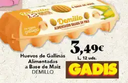 Gadis DEMILLO Huevos de Gallinas Alimentadas a Base de Maíz oferta