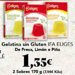 Gadis IFA ELIGES Gelatina sin Gluten De Fresa, Limón o Piña oferta