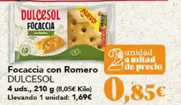 Gadis DULCESOL Focaccia con Romero oferta
