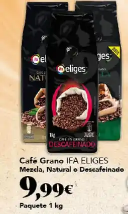 Gadis IFA ELIGES Café Grano Mezcla, Natural o Descafeinado oferta
