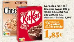 Gadis NESTLÉ Cereales Cheerios Avena o Kit Kat oferta