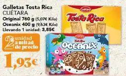 Gadis CUÉTARA Galletas Tosta Rica oferta