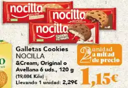 Gadis NOCILLA Galletas Cookies &Cream, Original o Avellana oferta