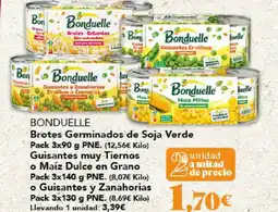 Gadis BONDUELLE Brotes Germinados de Soja Verde Guisantes muy Tiernos o Maíz Dulce en Grano o Guisantes y Zanahorias oferta