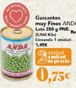 Gadis ANDA Guisantes muy Finos oferta
