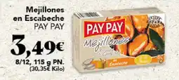 Gadis PAY PAY Mejillones en Escabeche oferta