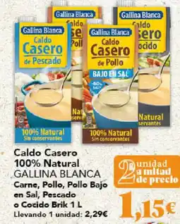 Gadis GALLINA BLANCA Caldo Casero 100% Natural Carne, Pollo, Pollo Bajo en Sal, Pescado o Cocido oferta