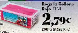 Gadis FINI Regaliz Relleno Rojo oferta