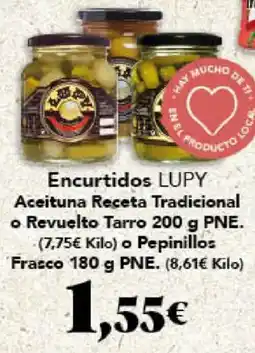 Gadis LUPY Encurtidos Aceituna Receta Tradicional o Revuelto Tarro o Pepinillos Fracco oferta