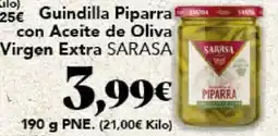 Gadis SARASA Guindilla Piparra con Aceite de Oliva Virgen Extra oferta