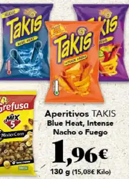 Gadis TAKIS Aperitivos Blue Heat, Intense Nacho o Fuego oferta