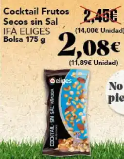 Gadis IFA ELIGES Cocktail Frutos Secos sin Sal oferta