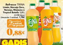 Gadis TRINA Refresco Limón, Naranja Zero, Naranja, Manzana o Tropical oferta