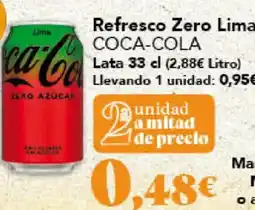 Gadis COCA-COLA Refresco Zero Lima oferta