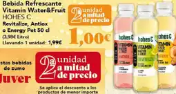 Gadis HOHES C Bebida Refrescante Vitamin Water&Fruit Revitalize, Antiox o Energy oferta