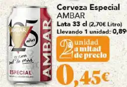 Gadis AMBAR Cerveza Especial oferta