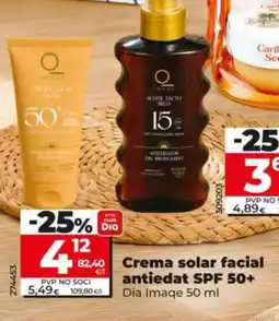 Maxi Dia Dia Imaqe Crema solar facial antiedat SPF 50+ oferta