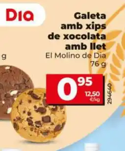 Maxi Dia El Molino de Dia Galeta amb xips de xocolata amb llet oferta