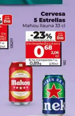Maxi Dia Mahou Cervesa 5 Estrellas oferta