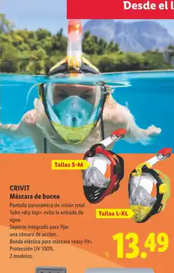 Lidl CRIVIT Máscara de buceo oferta