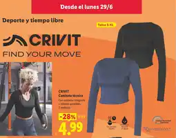 Lidl CRIVIT Camiseta técnica oferta