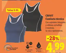 Lidl CRIVIT Camiseta técnica oferta