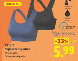 Lidl CRIVIT Sujetador deportivo oferta