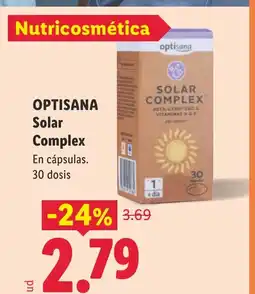 Lidl OPTISANA Solar Complex oferta