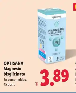 Lidl OPTISANA Magnesia bisglicinato oferta
