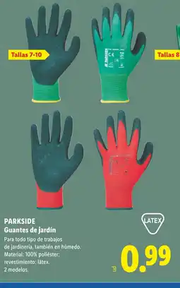 Lidl PARKSIDE Guantes de jardín oferta