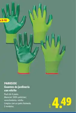Lidl PARKSIDE Guantes de jardinería oferta