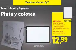 Lidl CRELANDO Mesa de luz LED oferta